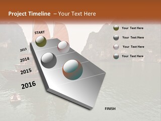 Landscape Ocean Holiday PowerPoint Template
