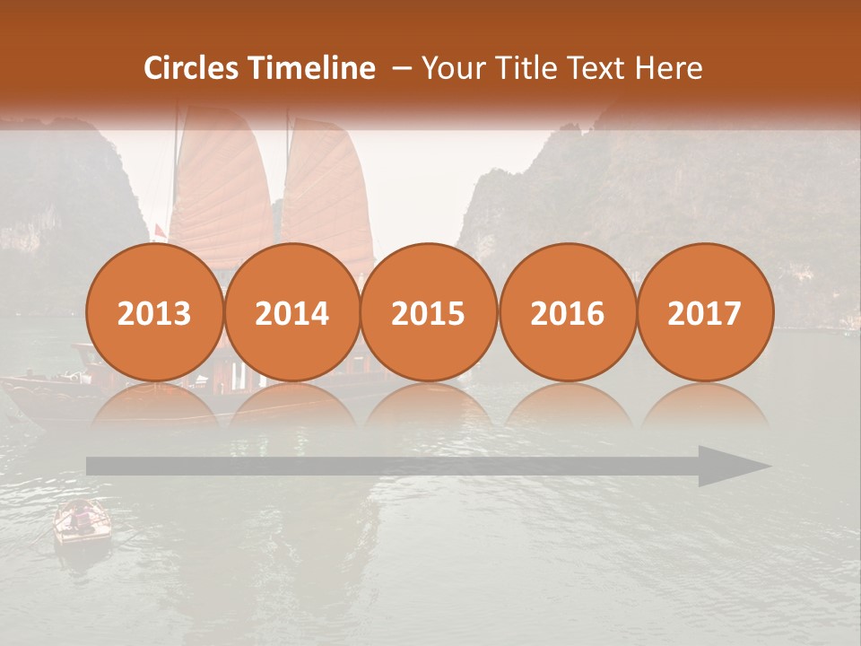 Landscape Ocean Holiday PowerPoint Template