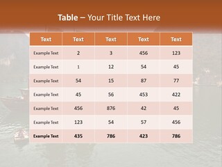 Landscape Ocean Holiday PowerPoint Template