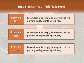 Landscape Ocean Holiday PowerPoint Template