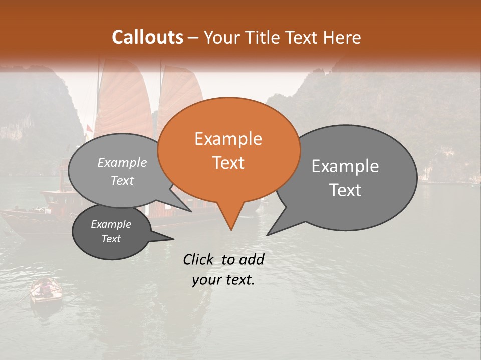 Landscape Ocean Holiday PowerPoint Template