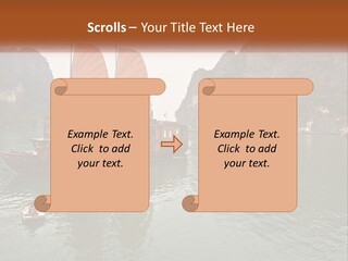 Landscape Ocean Holiday PowerPoint Template