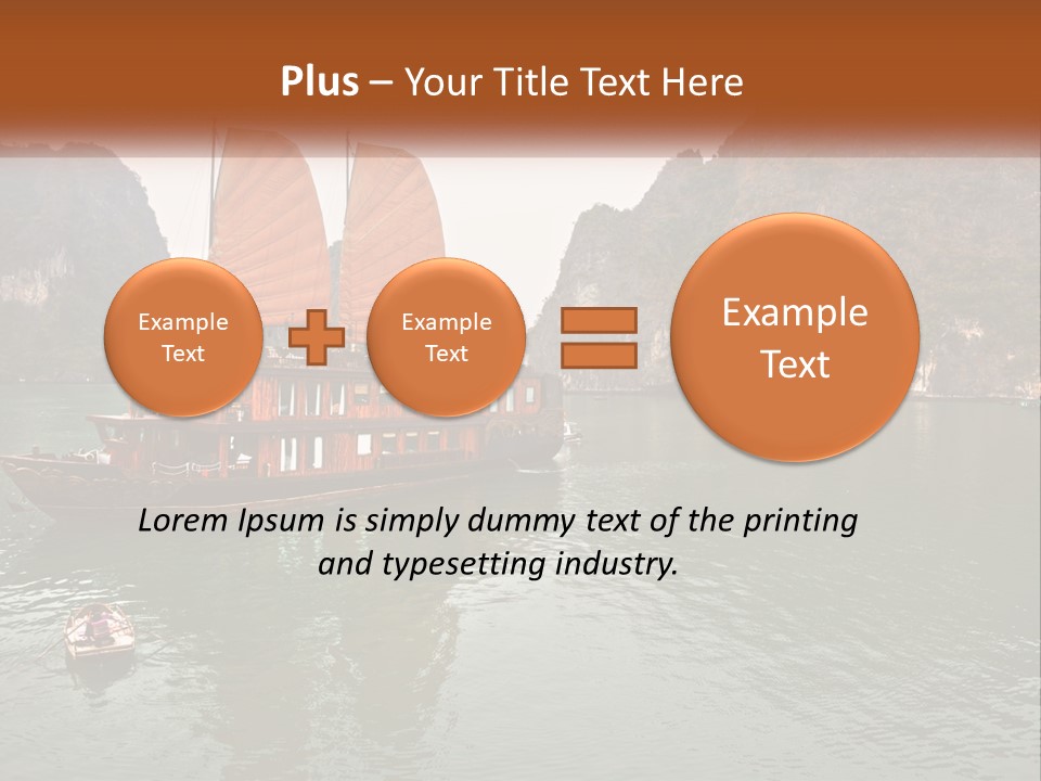 Landscape Ocean Holiday PowerPoint Template