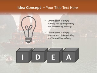 Landscape Ocean Holiday PowerPoint Template