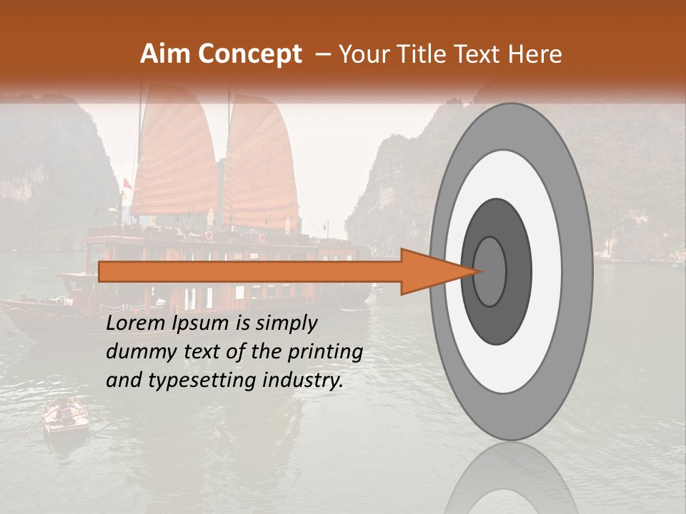 Landscape Ocean Holiday PowerPoint Template