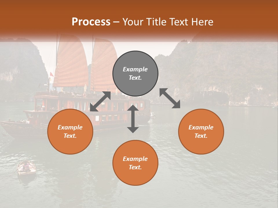 Landscape Ocean Holiday PowerPoint Template