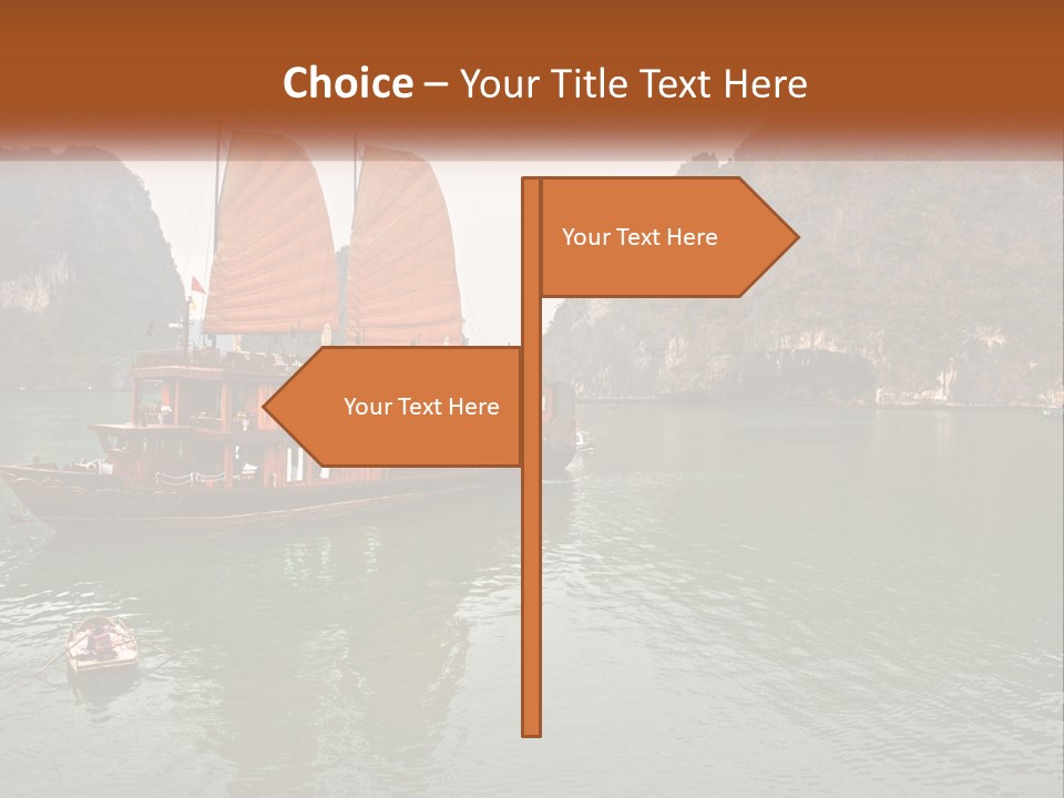 Landscape Ocean Holiday PowerPoint Template