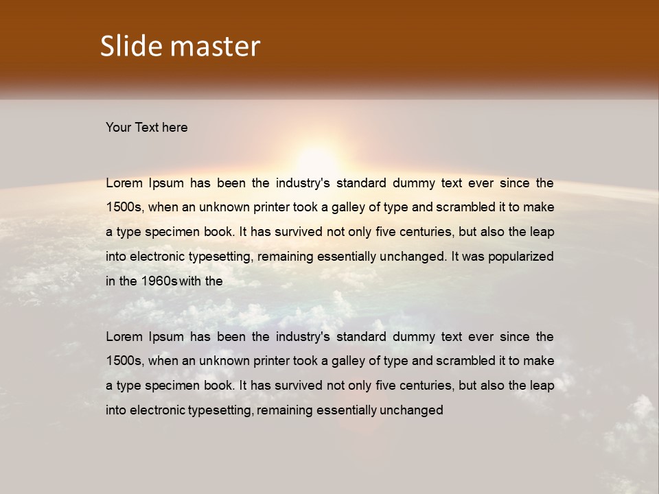 Science Planet Black PowerPoint Template