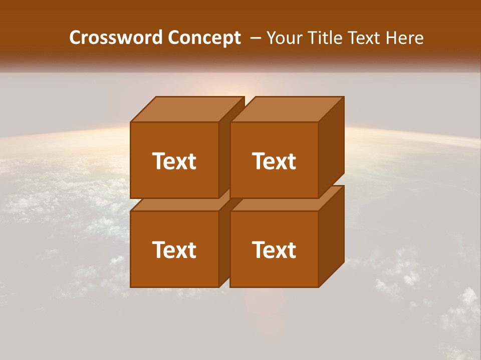 Science Planet Black PowerPoint Template