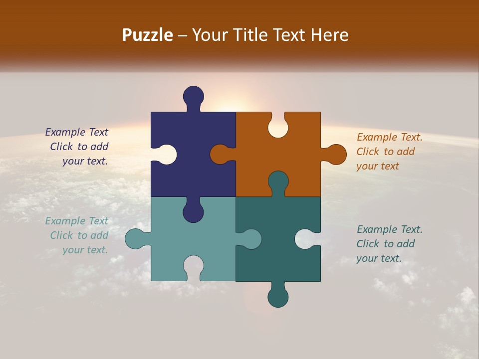 Science Planet Black PowerPoint Template