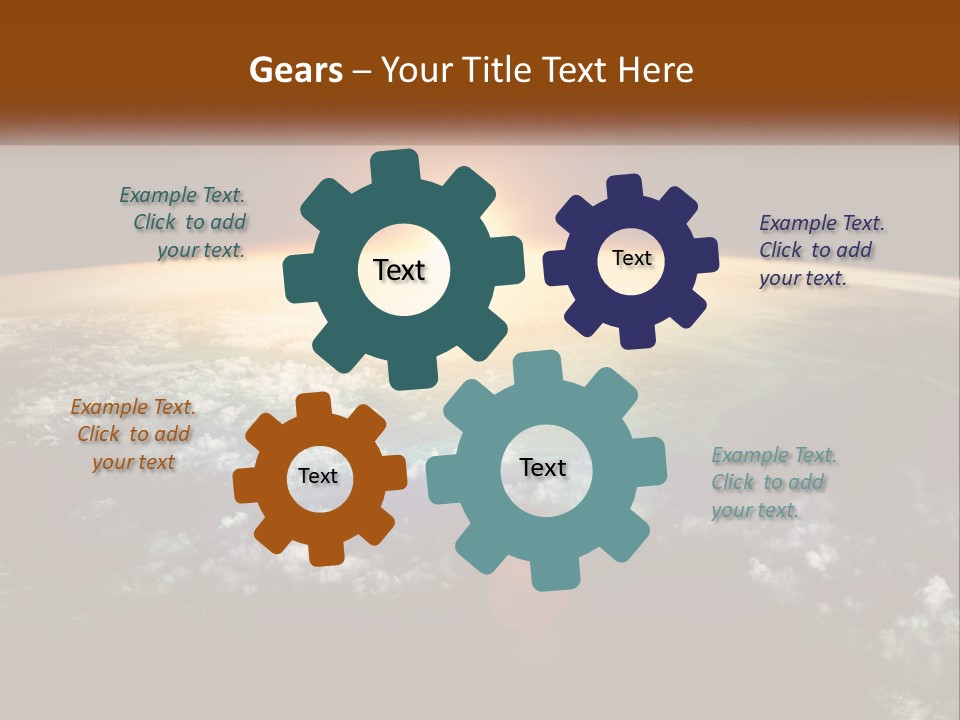 Science Planet Black PowerPoint Template