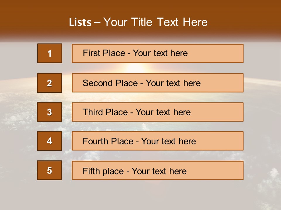 Science Planet Black PowerPoint Template