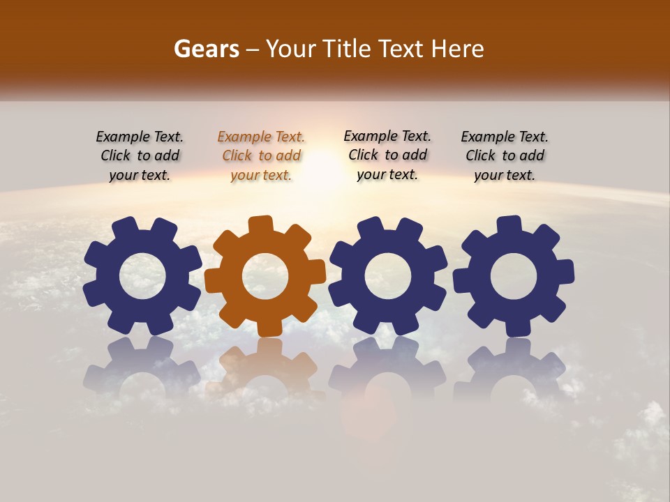 Science Planet Black PowerPoint Template