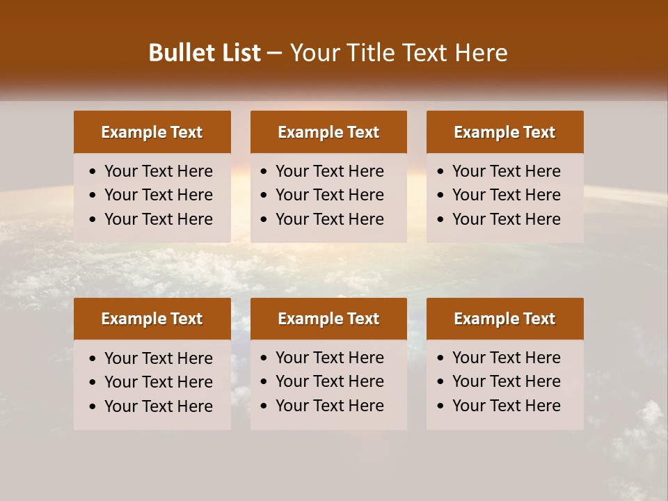 Science Planet Black PowerPoint Template
