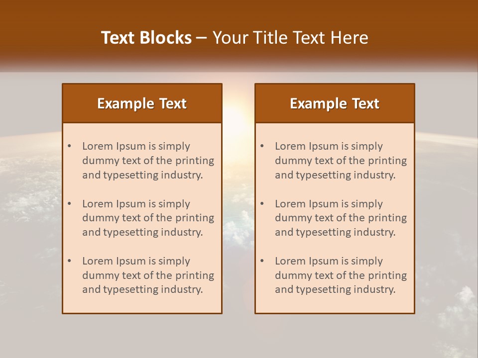 Science Planet Black PowerPoint Template