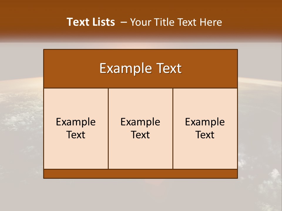 Science Planet Black PowerPoint Template