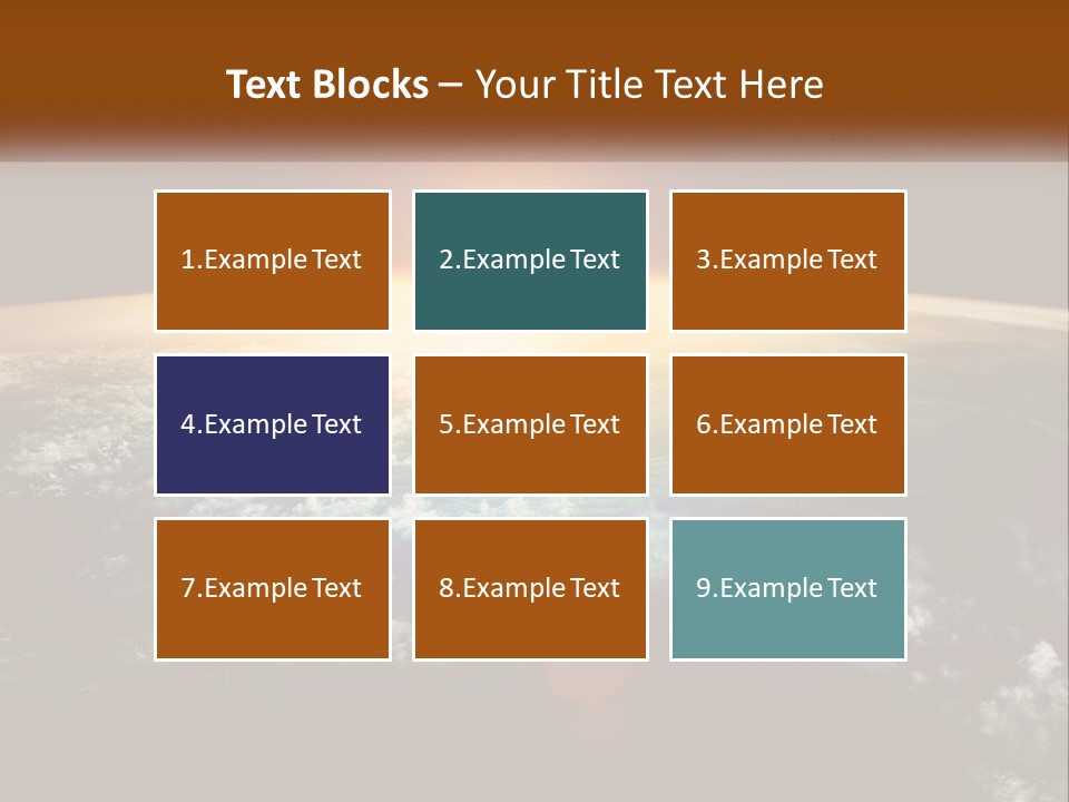 Science Planet Black PowerPoint Template
