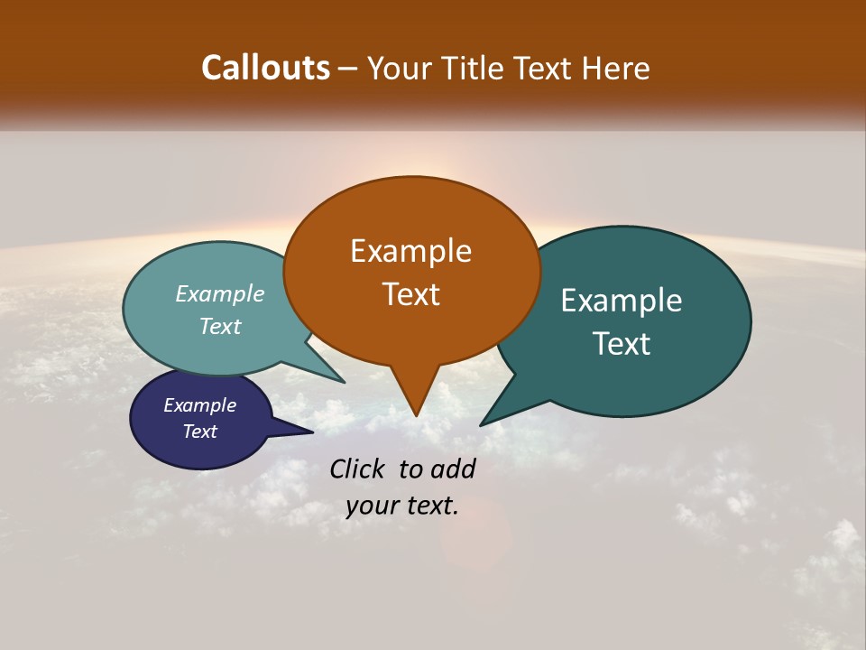 Science Planet Black PowerPoint Template
