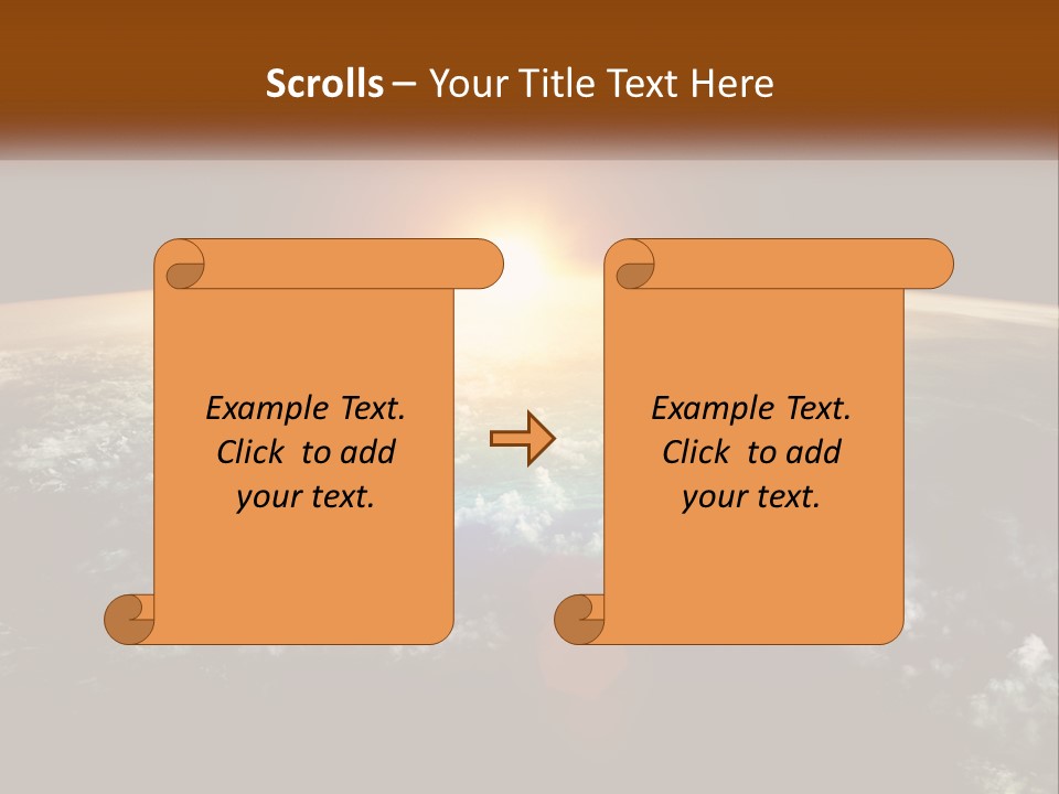 Science Planet Black PowerPoint Template