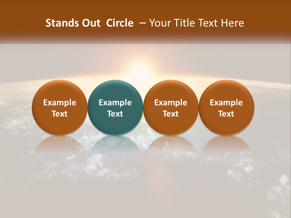 Science Planet Black PowerPoint Template