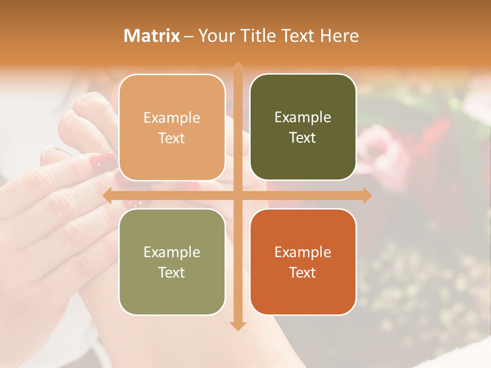 Reflexology Beauty Rose PowerPoint Template