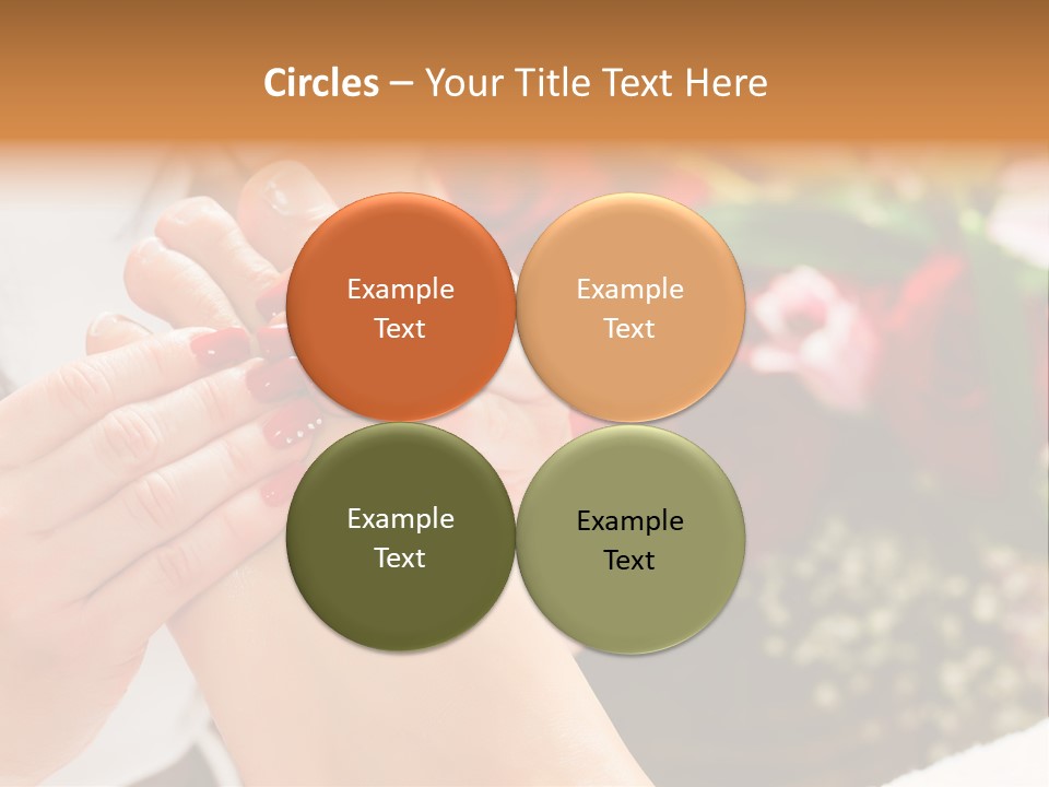 Reflexology Beauty Rose PowerPoint Template