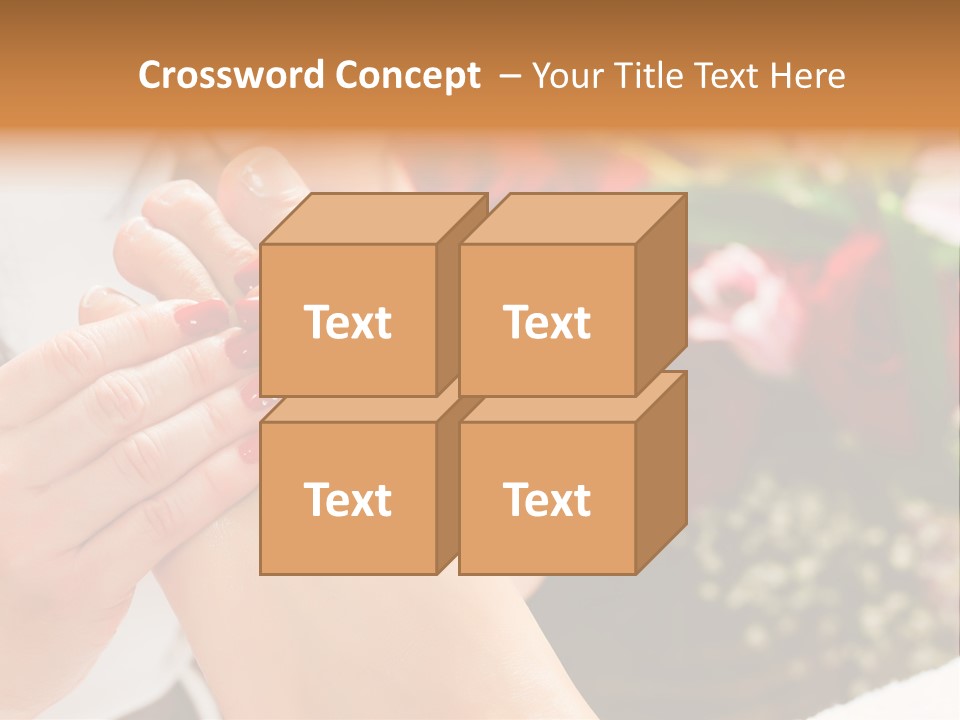 Reflexology Beauty Rose PowerPoint Template