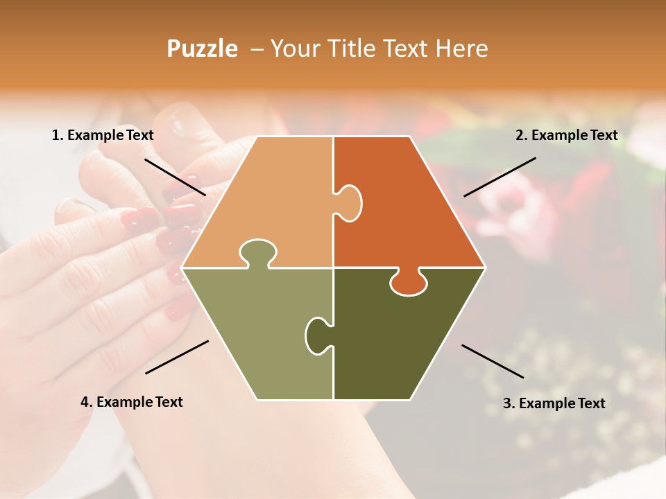 Reflexology Beauty Rose PowerPoint Template