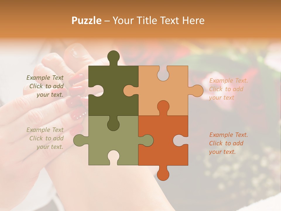 Reflexology Beauty Rose PowerPoint Template