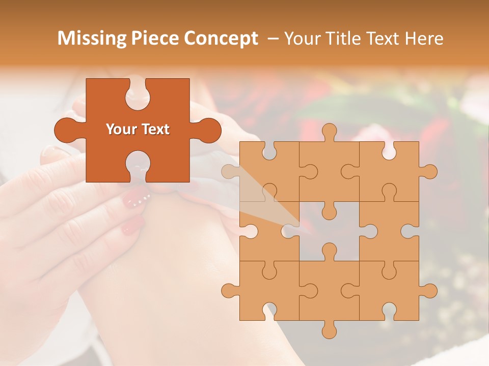 Reflexology Beauty Rose PowerPoint Template