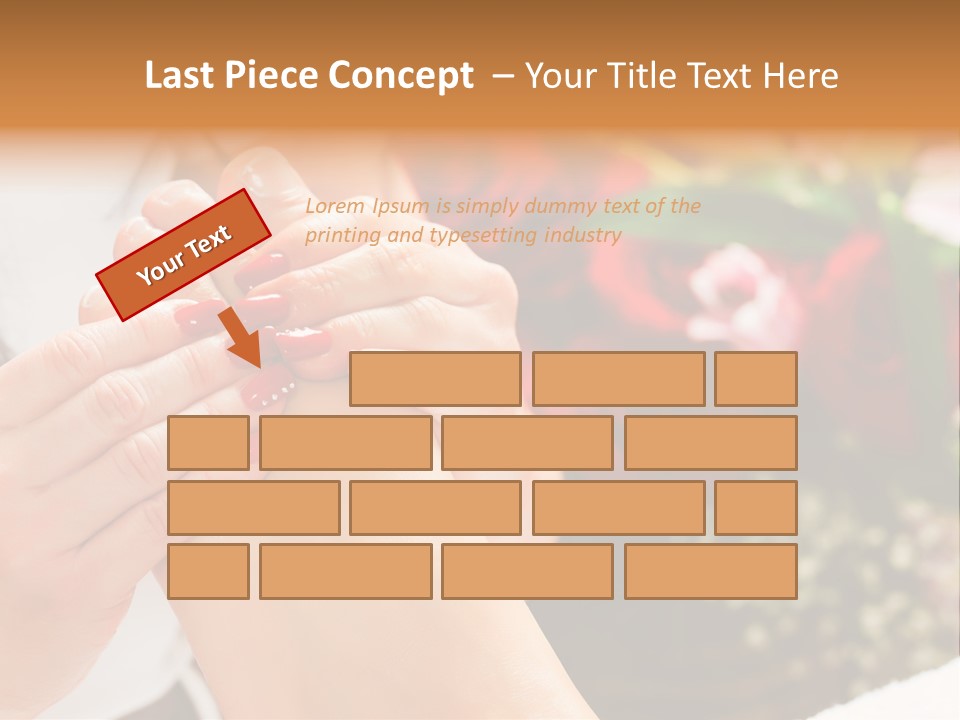 Reflexology Beauty Rose PowerPoint Template