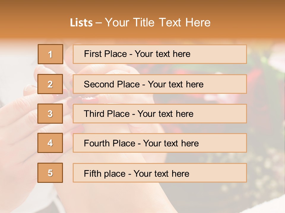 Reflexology Beauty Rose PowerPoint Template