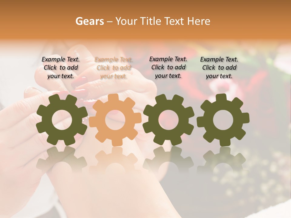 Reflexology Beauty Rose PowerPoint Template