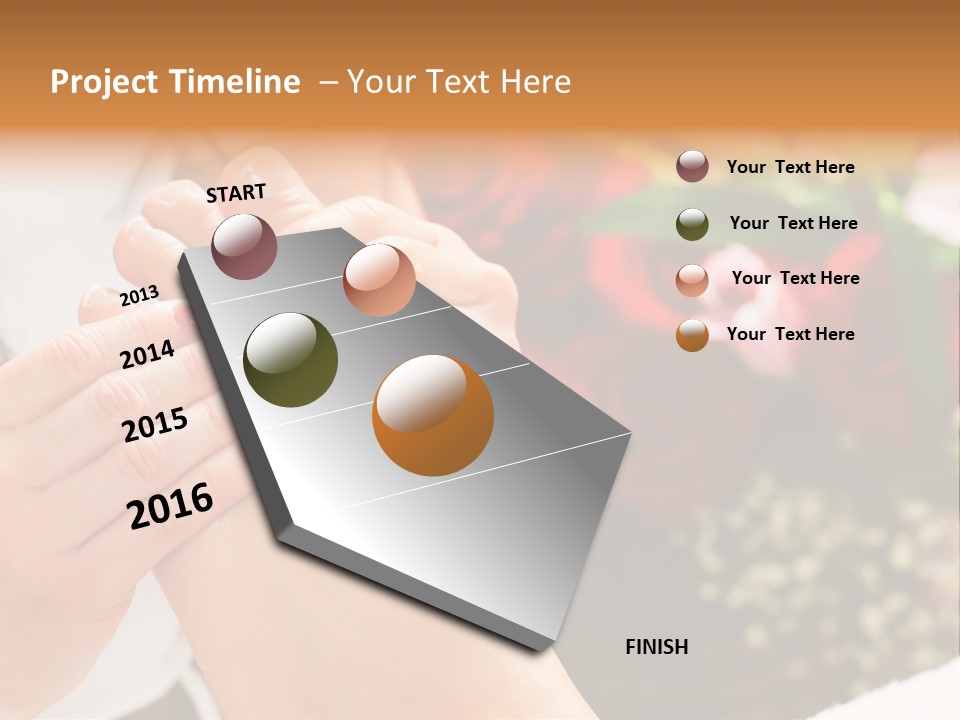 Reflexology Beauty Rose PowerPoint Template