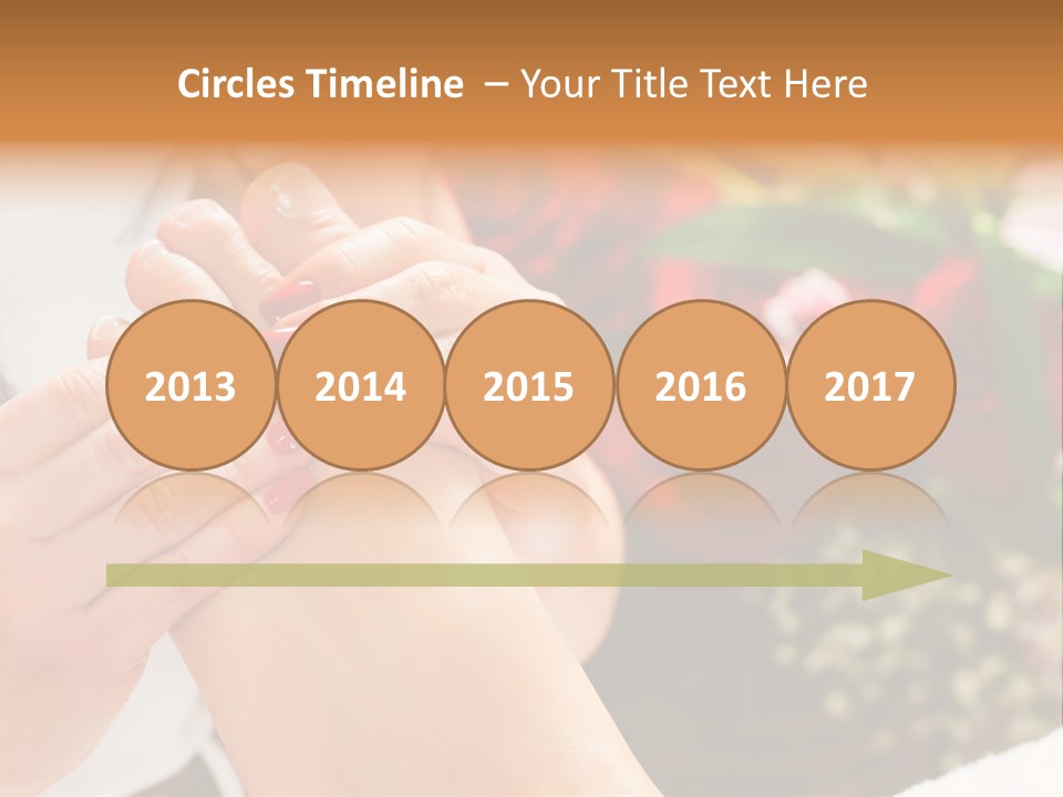 Reflexology Beauty Rose PowerPoint Template