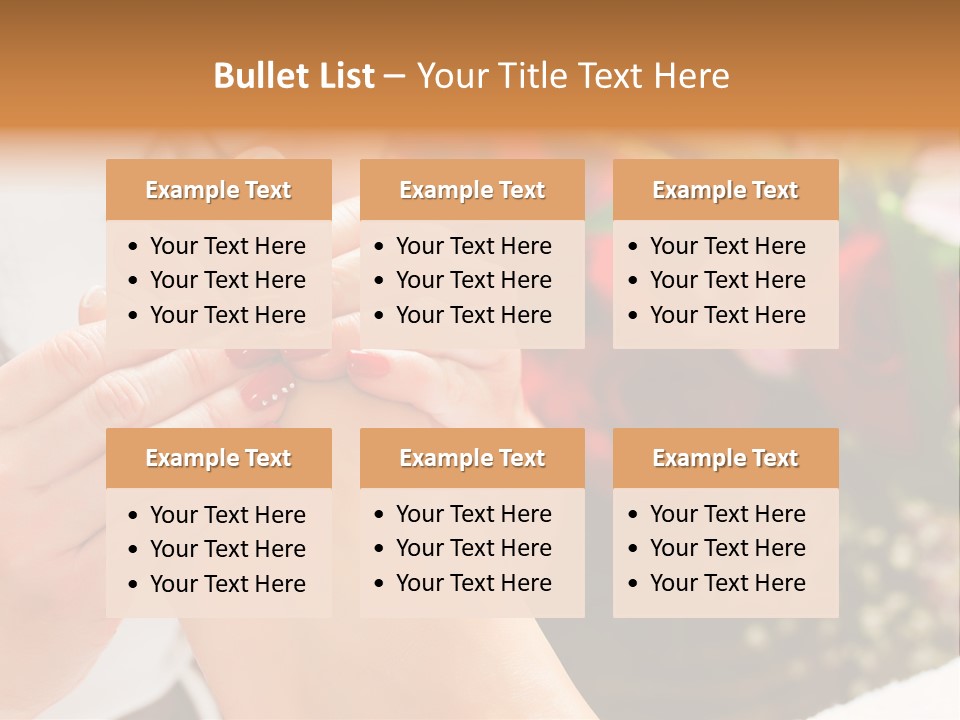 Reflexology Beauty Rose PowerPoint Template