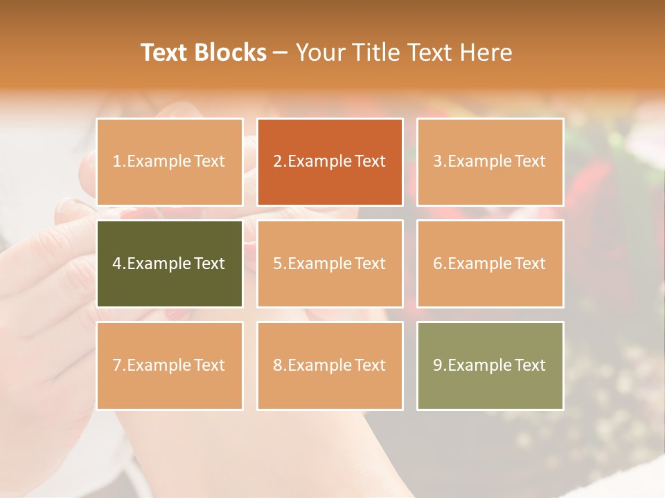 Reflexology Beauty Rose PowerPoint Template