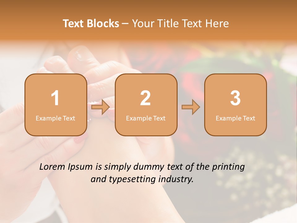 Reflexology Beauty Rose PowerPoint Template