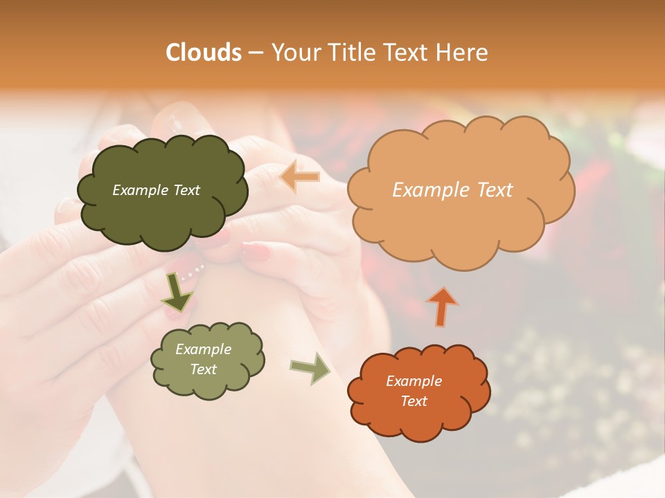 Reflexology Beauty Rose PowerPoint Template