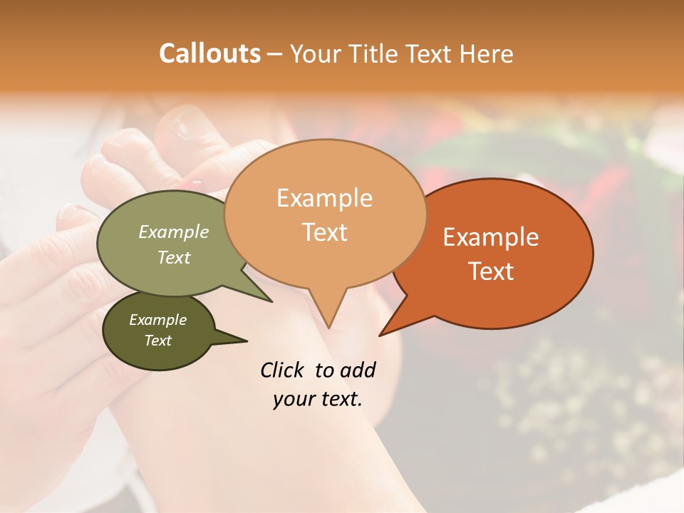 Reflexology Beauty Rose PowerPoint Template