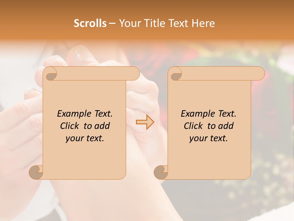 Reflexology Beauty Rose PowerPoint Template