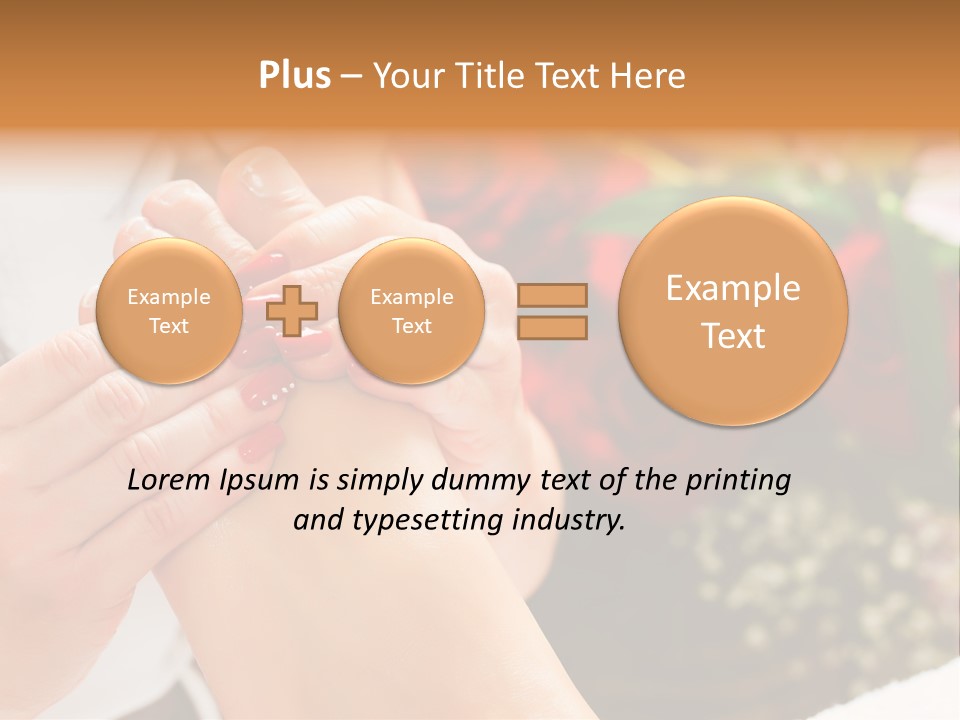 Reflexology Beauty Rose PowerPoint Template