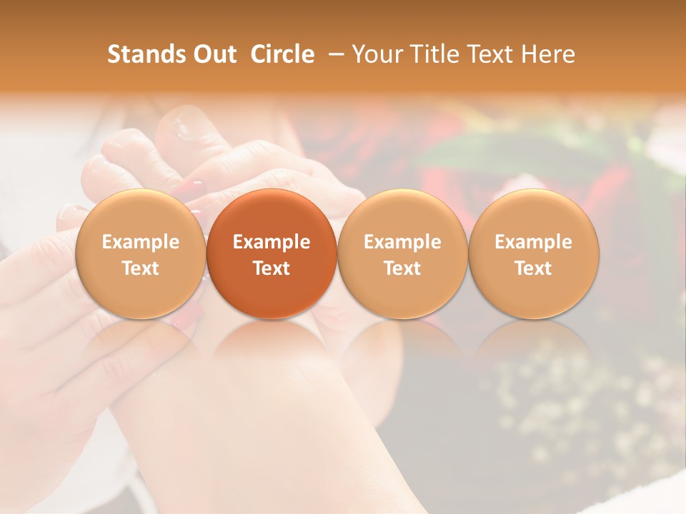 Reflexology Beauty Rose PowerPoint Template