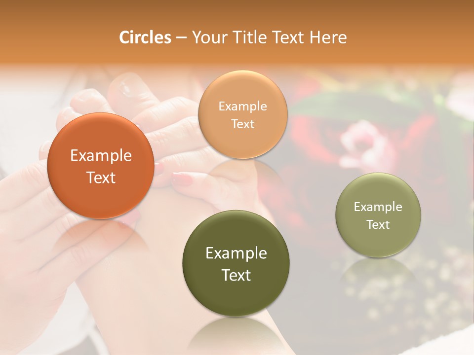 Reflexology Beauty Rose PowerPoint Template
