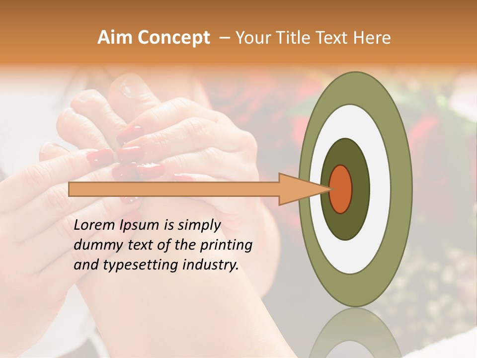 Reflexology Beauty Rose PowerPoint Template