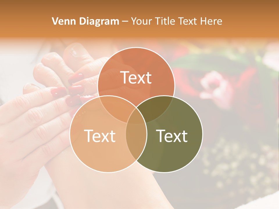 Reflexology Beauty Rose PowerPoint Template