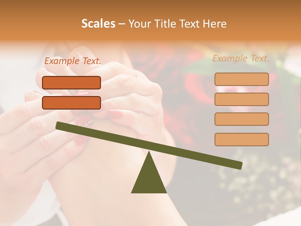 Reflexology Beauty Rose PowerPoint Template