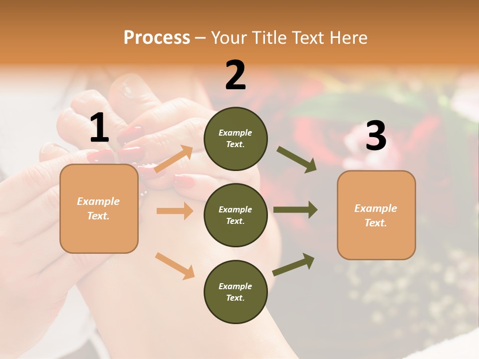 Reflexology Beauty Rose PowerPoint Template