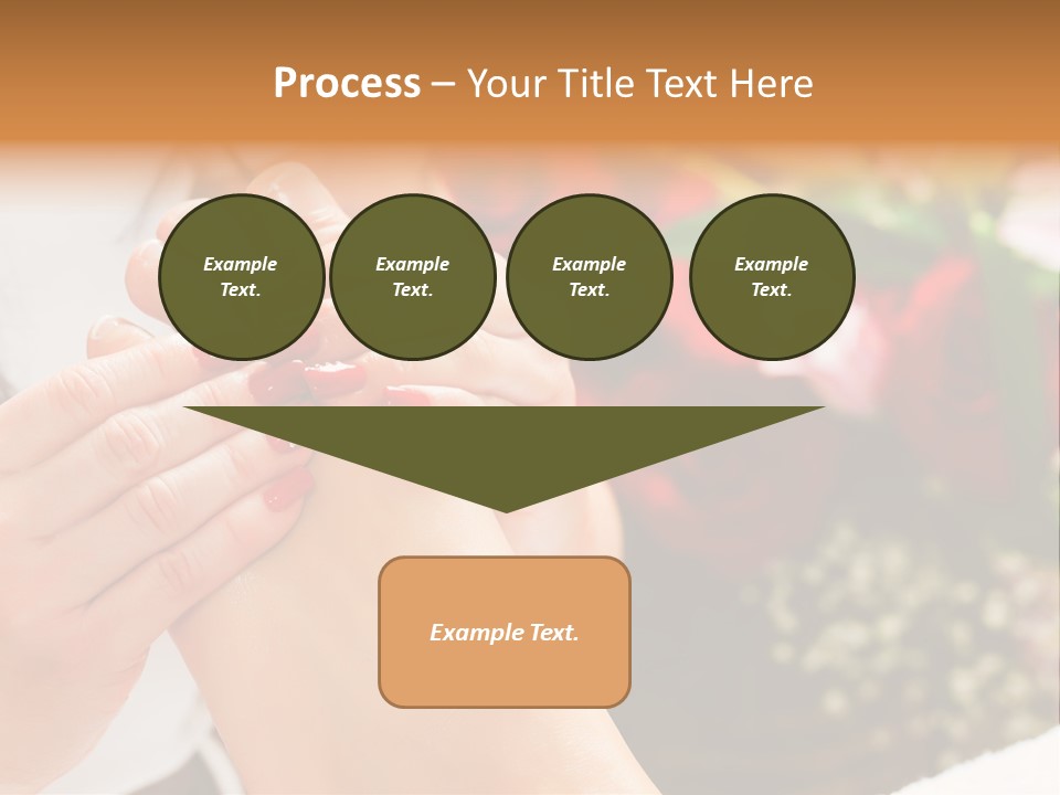 Reflexology Beauty Rose PowerPoint Template