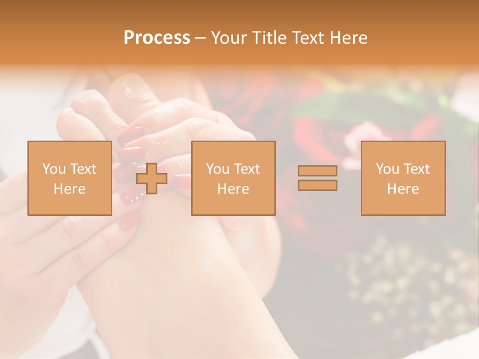 Reflexology Beauty Rose PowerPoint Template